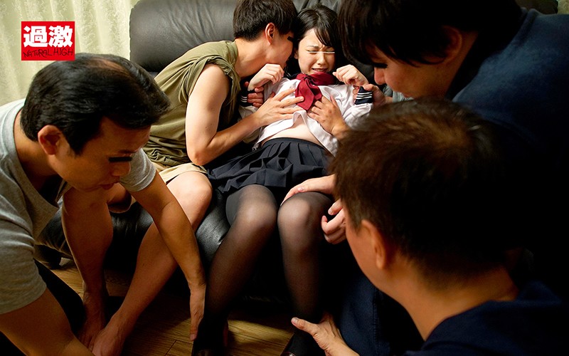 パンスト穿いたJKが痴漢され部屋に連れ込まれる