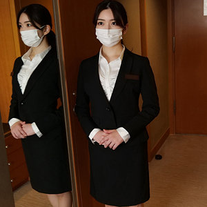 パンスト完全着用したホテルスタッフがハメられ悶絶イキ
